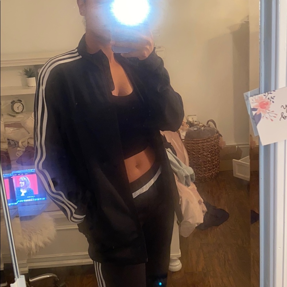 ADIDAS// zip-up jacket